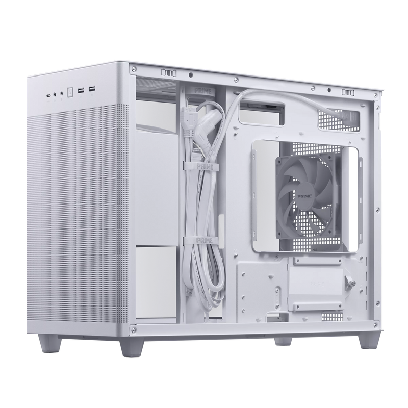 ASUS PRIME AP201 White 白色 Tempered Glass Micro-ATX Case CA-AAP201V