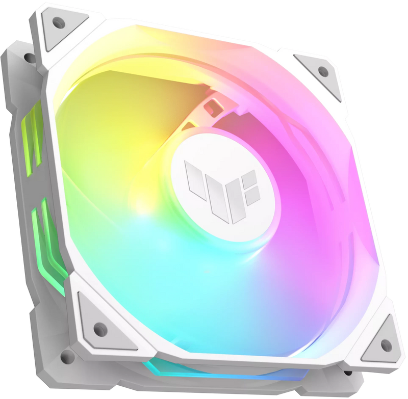 ASUS TUF Gaming TR120 Reverse WHITE White ARGB 12cm Case Fan - Single Pack Single Fan (TH-ATTR12V) 