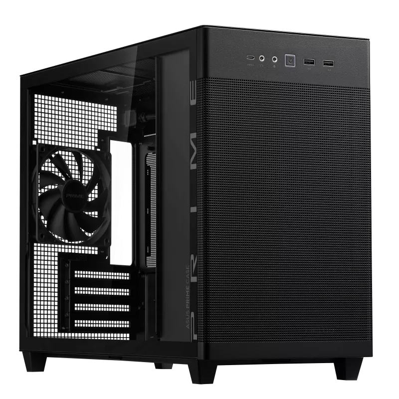 ASUS PRIME AP201 Black 黑色 Tempered Glass Micro-ATX Case CA-AAP201G