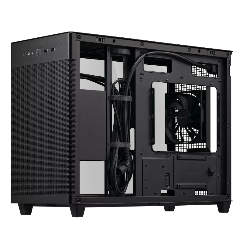 ASUS PRIME AP201 Black 黑色 Tempered Glass Micro-ATX Case CA-AAP201G