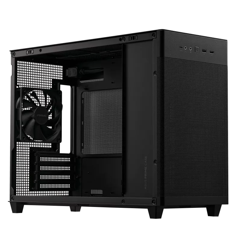 ASUS PRIME AP201 MESH Black Black Micro-ATX Case CA-AAP201 