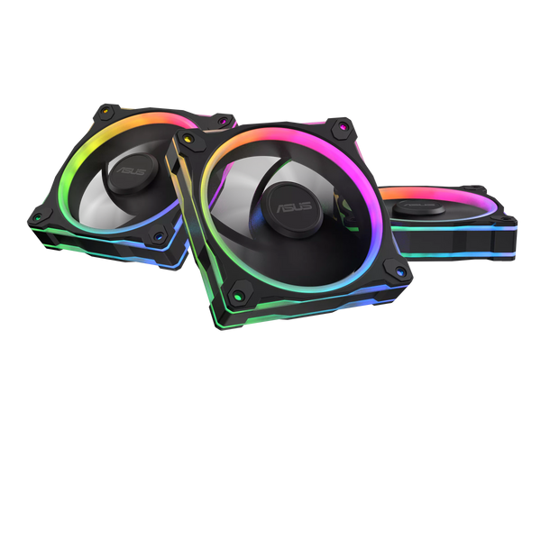 ASUS PRIME MR120 Reverse 反葉 BLACK 黑色 ARGB 12cm Case Fan - 3xFan Kit 三風扇組合 (TH-APMR36R)