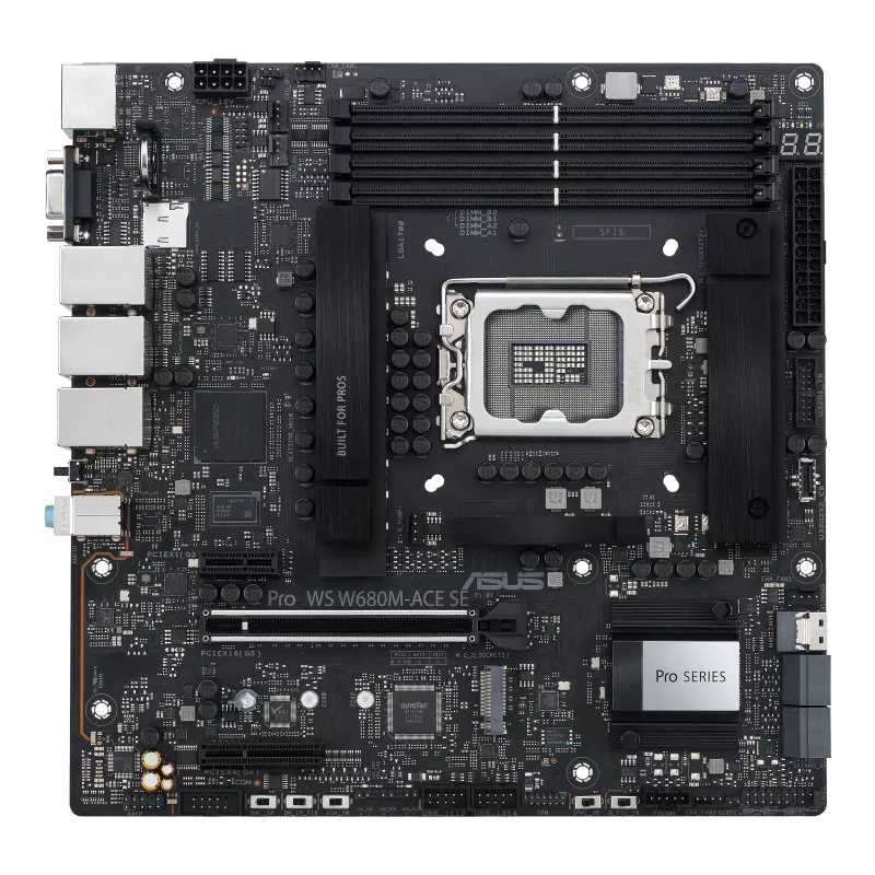 ASUS Pro WS W680M-ACE SE DDR5, Intel W680, LGA 1700 ATX Workstation Motherboard (MB-AW68MAS)