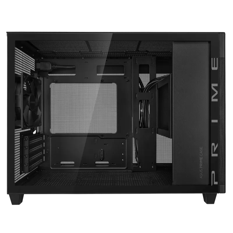 ASUS PRIME AP201 Black Black Tempered Glass Micro-ATX Case CA-AAP201G 