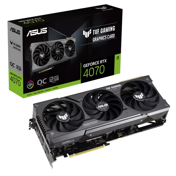 ASUS TUF GAMING RTX 4070 OC 12GB GDDR6X TUF-RTX4070-O12G-GAMING (DI-E4070Y1)