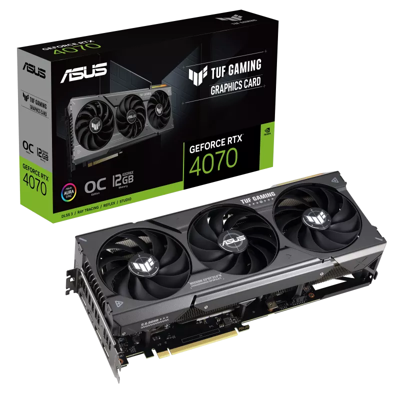 ASUS TUF GAMING RTX 4070 OC 12GB GDDR6X TUF-RTX4070-O12G-GAMING (DI-E4070Y1)