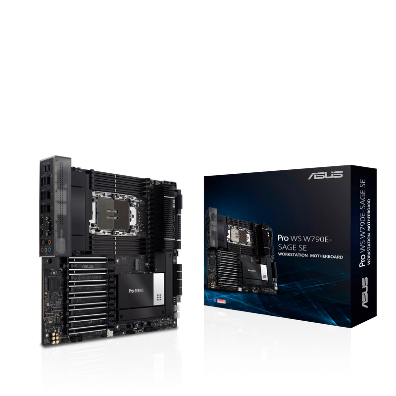 ASUS Pro WS W790E-SAGE SE Intel W790, DDR5, LGA 4677 EEB Workstation Motherboard 