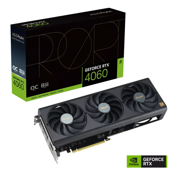 ASUS PROART GeForce RTX 4060 OC 8GB GDDR6 PROART-RTX4060-O8G (DI-E4060P8) 