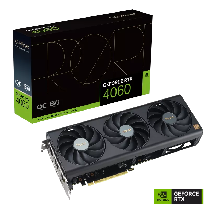 ASUS PROART GeForce RTX 4060 OC 8GB GDDR6 PROART-RTX4060-O8G (DI-E4060P8) 