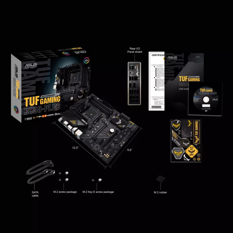 ASUS TUF GAMING B550-PLUS DDR4,AM4 Socket ATX Motherboard 