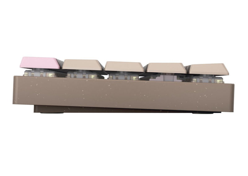 CHERRY MX-LP 2.1 65% RGB LOW PROFILE 紅軸 (卡其色)小巧無線遊戲械式鍵盤 G80-3860LYAEU-17