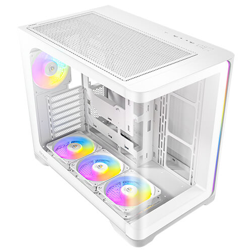 ANTEC C5 CURVE ARGB White 白色 全景 ATX Case * 預裝4把ARGB風扇