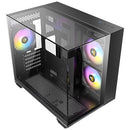 ANTEC CX600M TRIO ARGB Black 黑色 無立柱海景三面玻璃 MATX Case * 預裝3把ARGB風扇