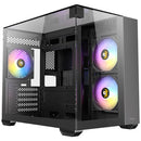 ANTEC CX600M TRIO ARGB Black 黑色 無立柱海景三面玻璃 MATX Case * 預裝3把ARGB風扇
