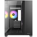 ANTEC CX600M TRIO ARGB Black 黑色 無立柱海景三面玻璃 MATX Case * 預裝3把ARGB風扇