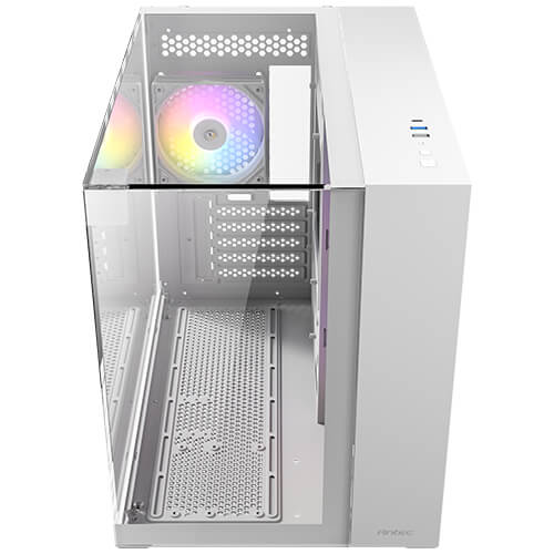 ANTEC CX600M TRIO ARGB White 白色 無立柱海景三面玻璃 MATX Case * 預裝3把ARGB風扇