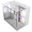 ANTEC CX600M TRIO ARGB White 白色 無立柱海景三面玻璃 MATX Case * 預裝3把ARGB風扇