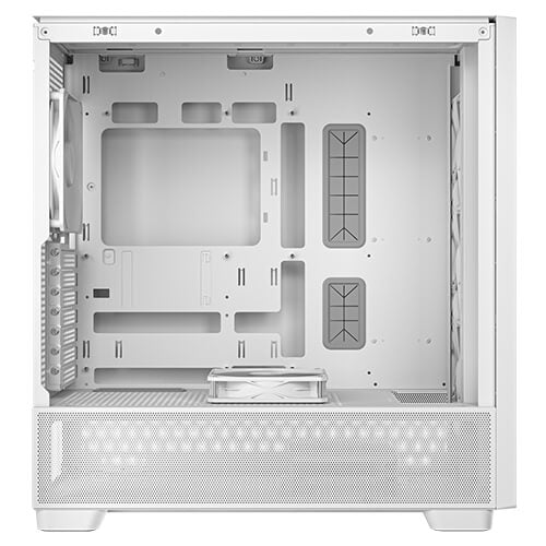 ANTEC FLUX White White Tempered Glass Mid-Tower E-ATX Case supports back-plugged motherboards 