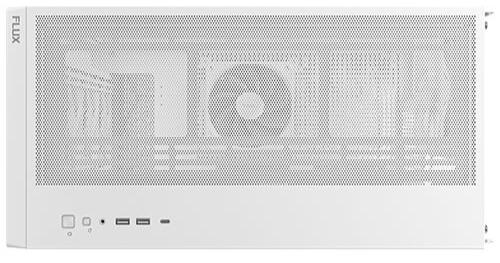 ANTEC FLUX White White Tempered Glass Mid-Tower E-ATX Case supports back-plugged motherboards 