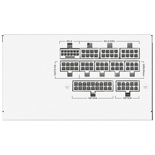 ANTEC 850W GOLD STRIKE GSK850 V2 White 白色 ATX 3.1 80Plus Gold Power Supply (GSK850-V2-WHITE)