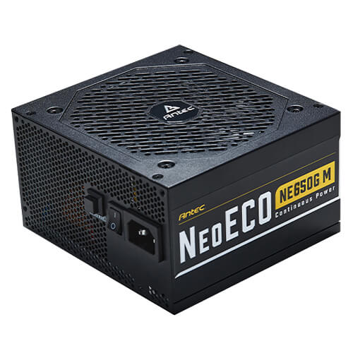 ANTEC 650W NeoECO GOLD 80Plus Gold Full Modular Power Supply (NE650G-M-GB) 