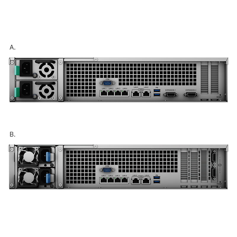 Synology RackStation RS3621xs+ (Redundant Power Supply) 12-Bay NAS (SR-RS3621X)