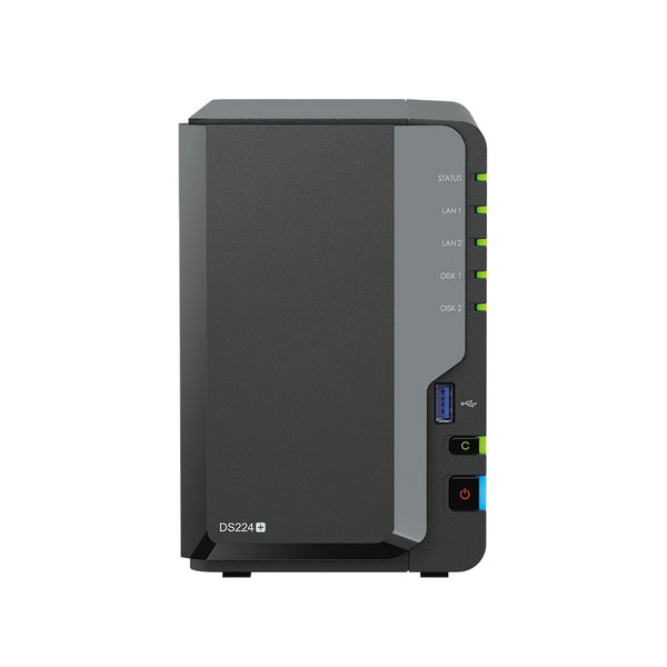 Synology DiskStation DS224+ 2-Bay NAS (Intel Celeron J4125 Quad Core CPU, 2GB DDR4 Ram) 