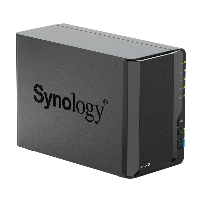 Synology DiskStation DS224+ 2-Bay NAS (Intel Celeron J4125 Quad Core CPU, 2GB DDR4 Ram)