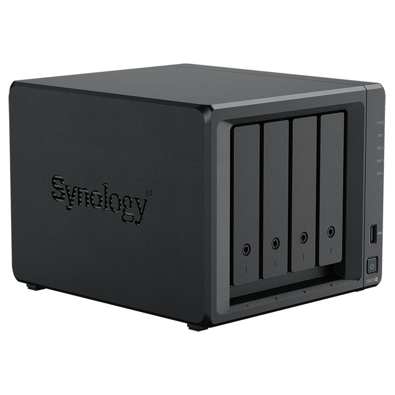 Synology DiskStation DS423+ 4-Bay NAS (Intel Celeron J4125 4-core 2.0 (base) / 2.7 (turbo) GHz CPU, 2GB DDR4 Ram)