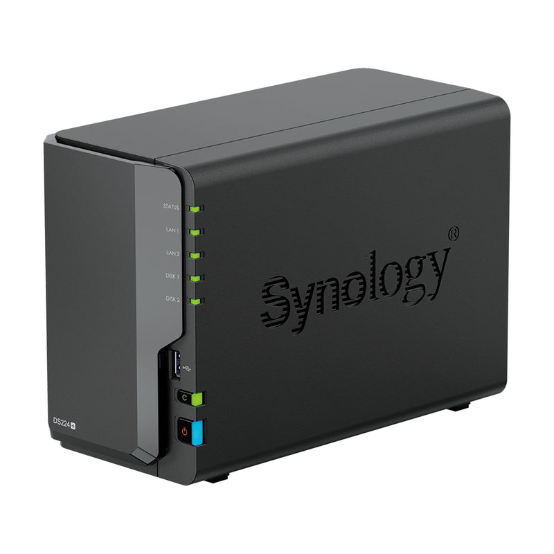 Synology DiskStation DS224+ 2-Bay NAS (Intel Celeron J4125 Quad Core CPU, 2GB DDR4 Ram)