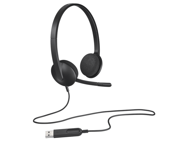 Logitech H340 USB Wired Headset 耳機麥克風 - Black 黑色 981-000476 原裝行貨