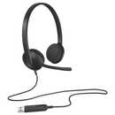 Logitech H340 USB Wired Headset 耳機麥克風 - Black 黑色