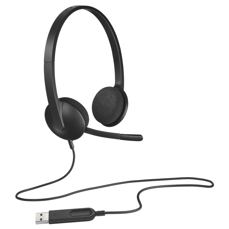 Logitech H340 USB Wired Headset 耳機麥克風 - Black 黑色