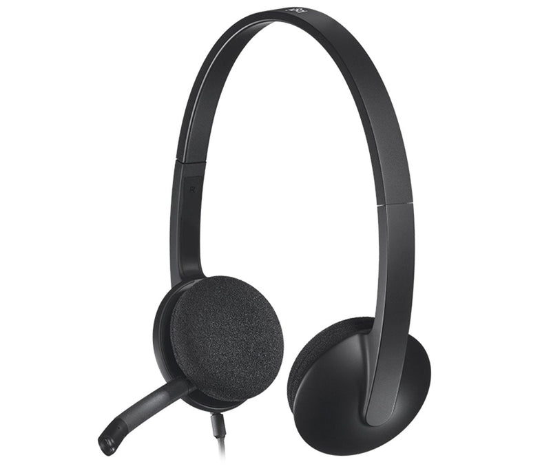 Logitech H340 USB Wired Headset 耳機麥克風 - Black 黑色 981-000476 原裝行貨
