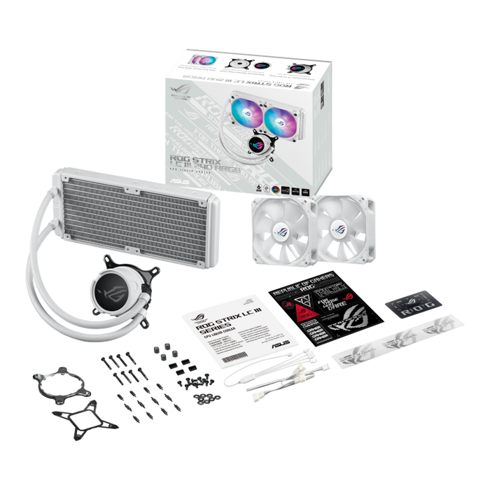 PC用ファン・クーラー ROG STRIX LC 240 RGB White Edition ROG Strix LC 240 RGB White Edition | Cooling | ROG United States