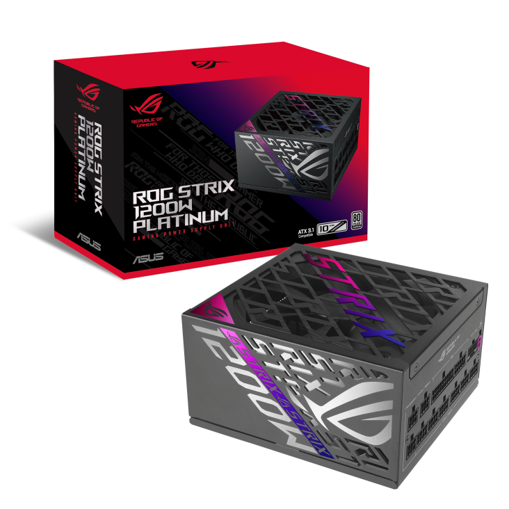 ASUS 1200W ROG-STRIX-1200P-GAMING ATX 3.1 80Plus Platinum Full Modular Power Supply (PS-ARSP1K2)