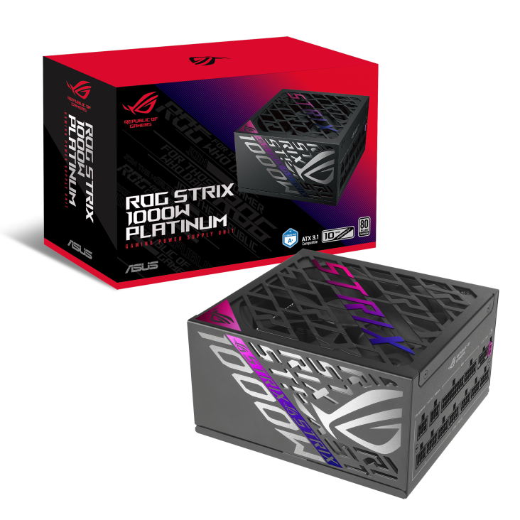 ASUS 1000W ROG-STRIX-1000P-GAMING ATX 3.1 80Plus Platinum Full Modular Power Supply (PS-ARSP1K)