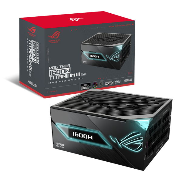 ASUS 1600W ROG-THOR-1600T3-GAMING-EVO 80 PLUS Titanium, ATX 3.1, Full