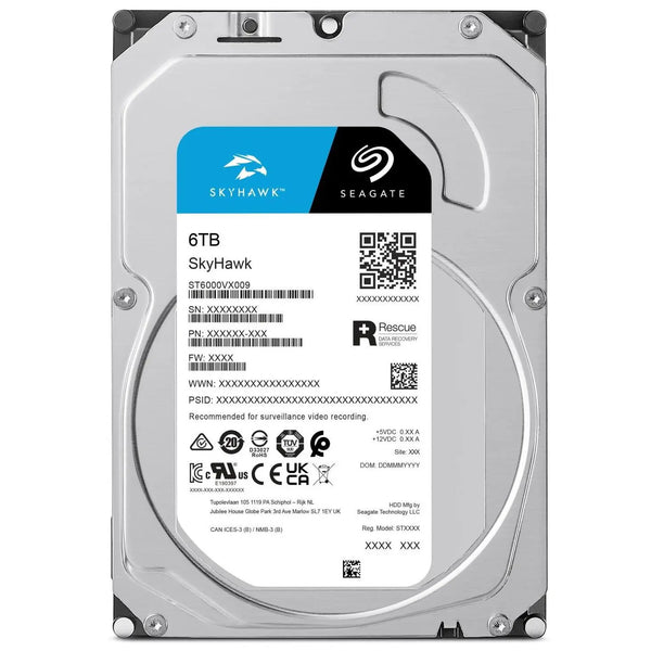 Seagate 6TB SkyHawk ST6000VX009 Surveillance 3.5" SATA 5400rpm 256MB Cache HDD