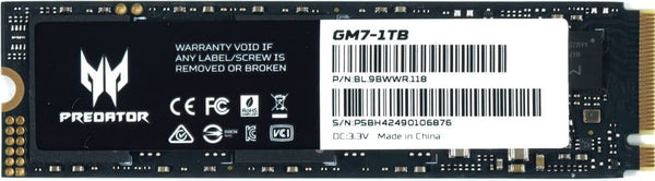 Acer 1TB Predator GM7 HD-AGM71T M.2 2280 PCIe Gen4 x4 SSD