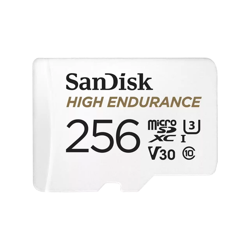 SanDisk 256GB High Endurance microSDXC (V30, UHS-I/U3, CL10,4K, 100MB/s) SDSQQNR-256G-GN6IA 772-4174