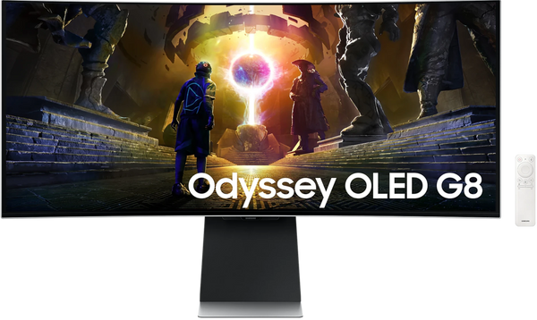 Samsung 34" Odyssey G8 LS34DG852SCXXK 175Hz 3440x1440 OLED (21:9) Curved Gaming Monitor (HDMI2.1) (Free Samsung Tab A9+ at Redemption Center)
