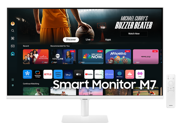 Samsung 32" LS32DM703UCXXK 60Hz 4K UHD VA (16:9) M7 Smart Display (White) 