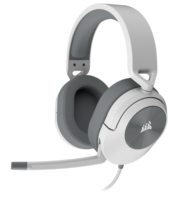 【CORSAIR 5月份電競產品優惠】Corsair HS55 SURROUND Wired Gaming Headset — White CA-9011266-AP