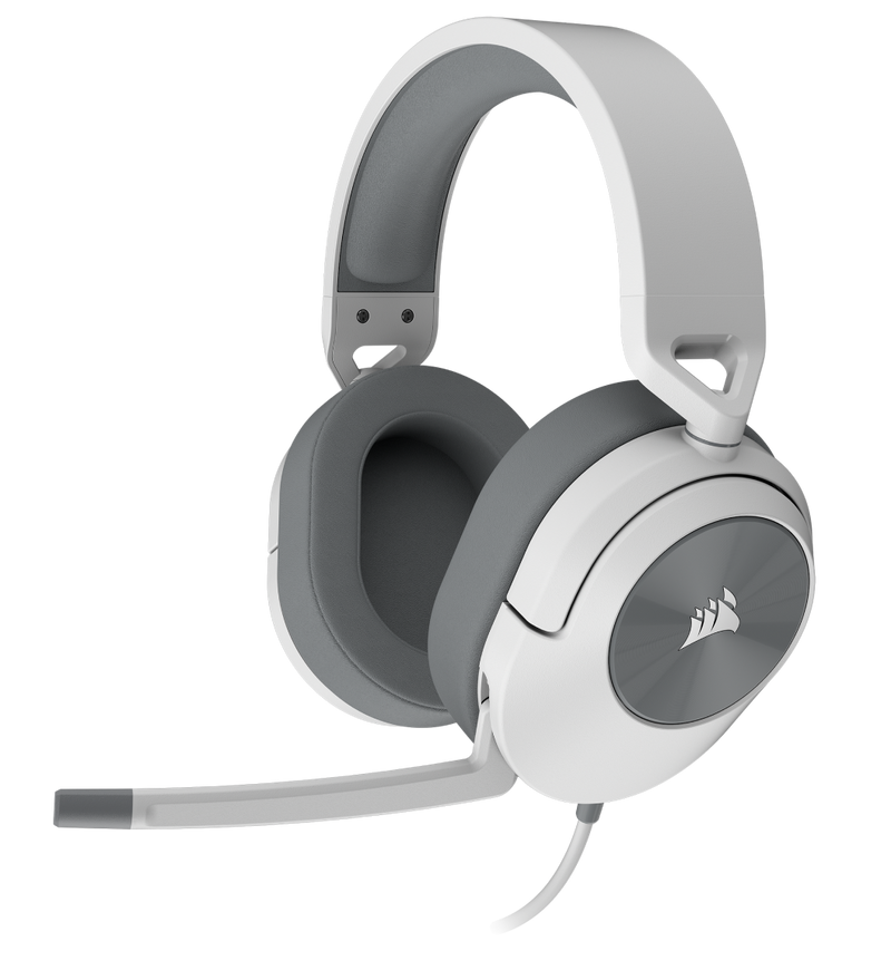 [CORSAIR May gaming product discount] Corsair HS55 SURROUND Wired Gaming Headset — White CA-9011266-AP