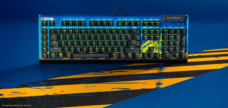 Razer BlackWidow V4 X 電競遊戲鍵盤 (英文 黃軸) - Fortnite Edition RZ03-04703600-R3M1