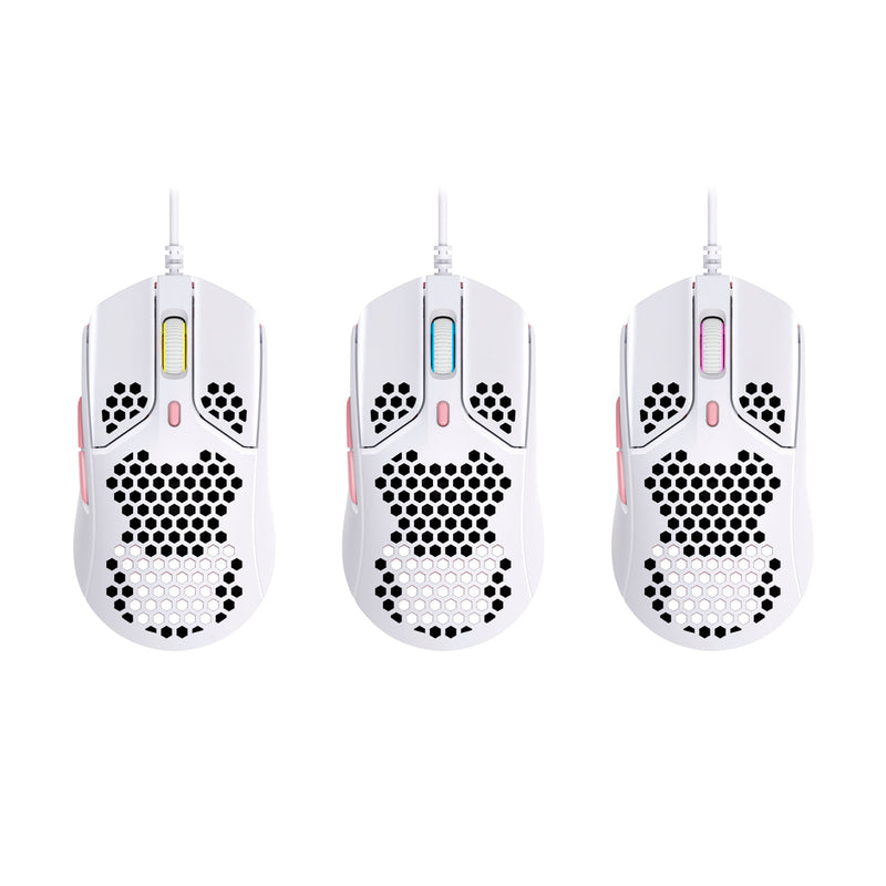 HyperX Pulsefire Haste Lightweight Gaming Mouse (White Pink) - 4P5E4AA