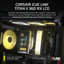 CORSAIR iCUE LINK TITAN II 360 RX LCD 360mm Liquid CPU Cooler CW-9061045-WW
