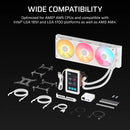 CORSAIR iCUE LINK TITAN II 360 RX LCD WHITE 白色 360mm Liquid CPU Cooler CW-9061046-WW