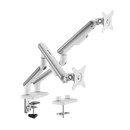 【Brateck 螢幕支架專家 全系列限定優惠】Brateck LDT68-C024 (17"-32") 2-9kg VESA 75/100 雙顯示器支撐臂